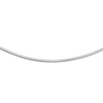 18ct White Gold Round Snake Chain — 0.8mm main image