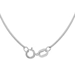 18ct White Gold Round Snake Chain — 0.8mm detail image
