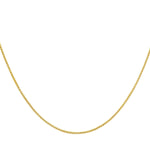 18ct Yellow Gold Adjustable Spiga Necklace — 1mm detail image