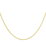 18ct Yellow Gold Spiga Chain — 1mm detail image
