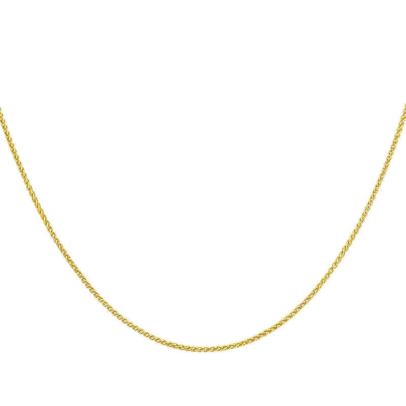 18ct Yellow Gold Spiga Chain — 1mm detail image