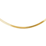 18ct Yellow Gold Plain Herringbone Necklace — 2.6mm main image