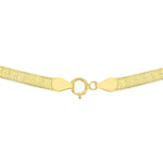 18ct Yellow Gold Plain Herringbone Necklace — 2.6mm detail image