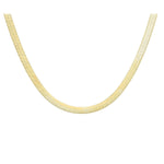 18ct Yellow Gold Herringbone Necklace — 4.9mm detail image