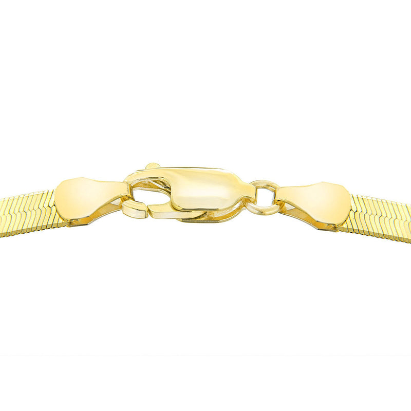 18ct Yellow Gold Herringbone Necklace — 4.9mm detail image