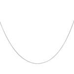 18ct White Gold Round Snake Chain — 0.7mm detail image