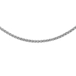 18ct White Gold Adjustable Spiga Necklace — 1mm main image