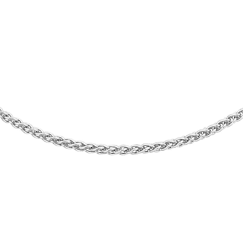 18ct White Gold Spiga Chain — 1mm main image
