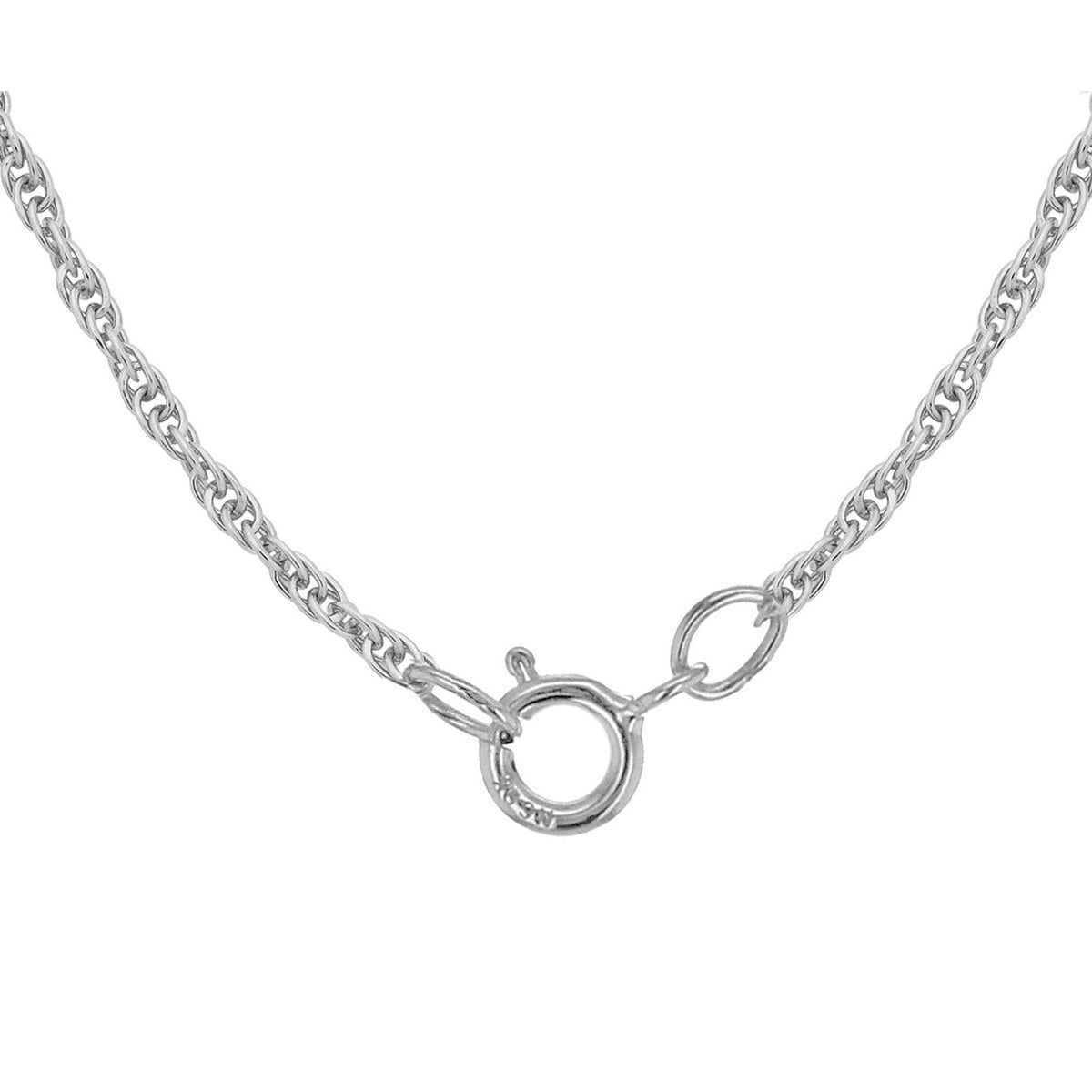 18ct White Gold 'Prince of Wales' Necklace — 0.8mm detail image
