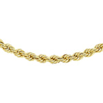 18ct Yellow Gold Hollow Rope Necklace — 3.2mm main image