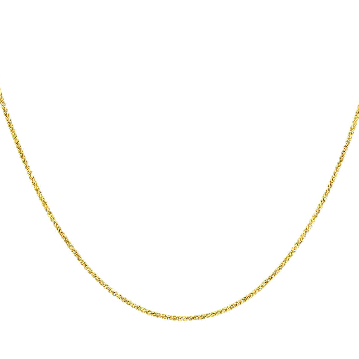 18ct Yellow Gold Spiga Chain — 1.1mm detail image