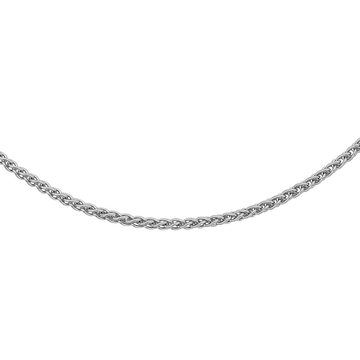 18ct White Gold Spiga Chain — 1.1mm main image