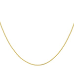 18ct Yellow Gold Diamond Cut Curb Chain — 0.8mm detail image