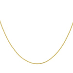 18ct Yellow Gold Diamond Cut Adjustable Curb Chain — 1mm detail image
