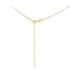 18ct Yellow Gold Diamond Cut Adjustable Curb Chain — 1mm detail image