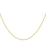 18ct Yellow Gold Diamond Cut Curb Chain — 1mm detail image