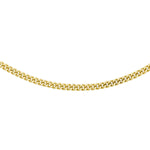 18ct Yellow Gold Diamond Cut Curb Chain — 1mm main image