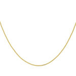 18ct Yellow Gold Diamond Cut Curb Necklace — 1.4mm detail image