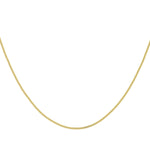 18ct Yellow Gold Diamond Cut Curb Necklace — 1.5mm detail image