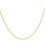 18ct Yellow Gold Twist Curb Necklace — 1.1mm detail image