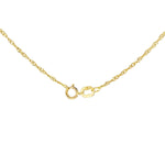 18ct Yellow Gold Twist Curb Necklace — 1.1mm detail image