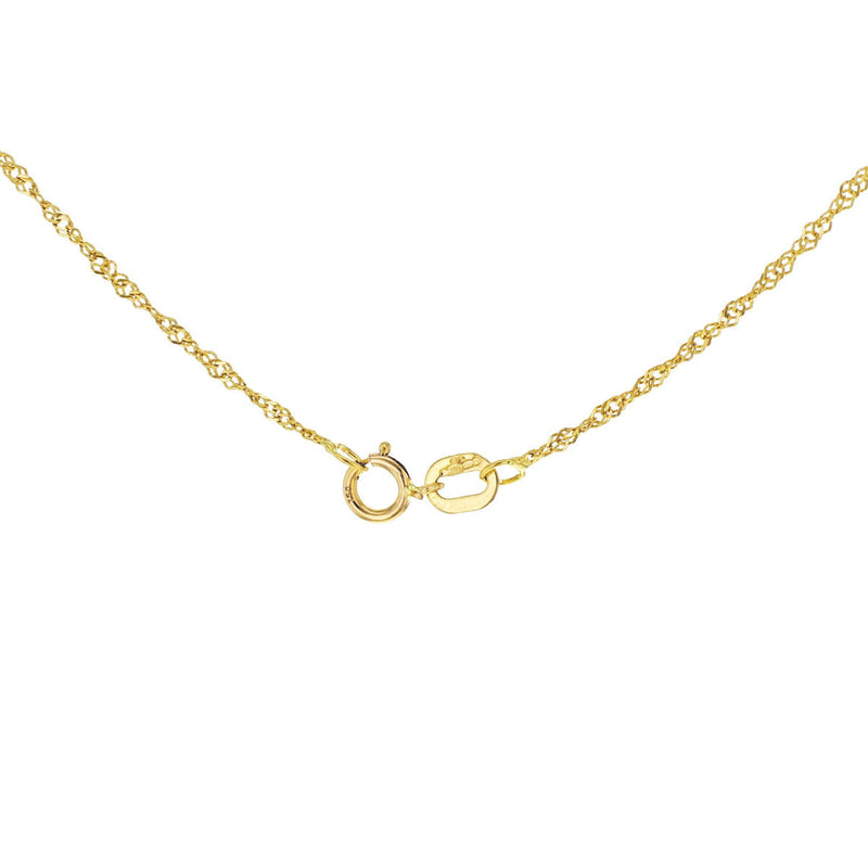 18ct Yellow Gold Twist Curb Necklace — 1.1mm detail image