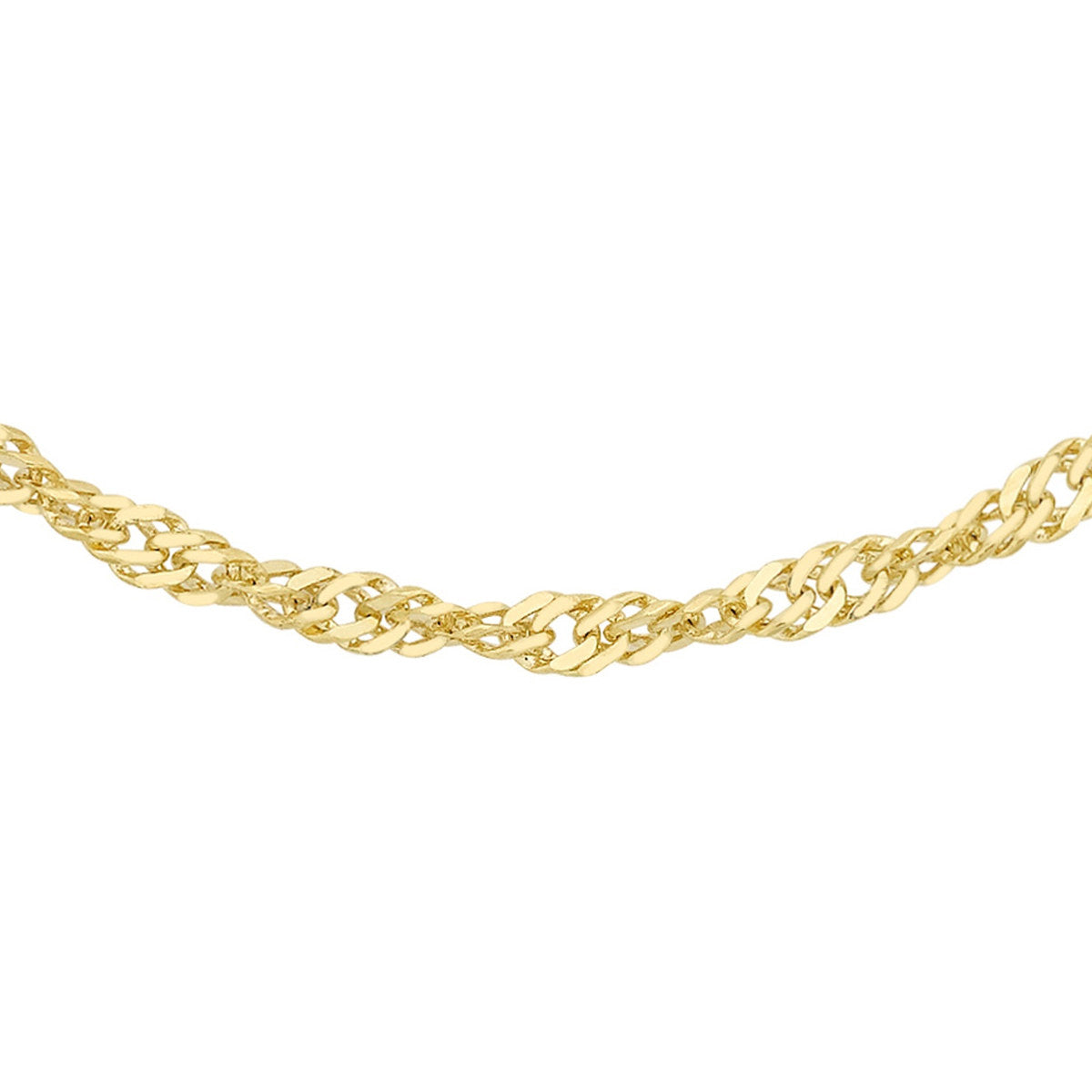18ct Yellow Gold Twist Curb Necklace — 1.1mm main image
