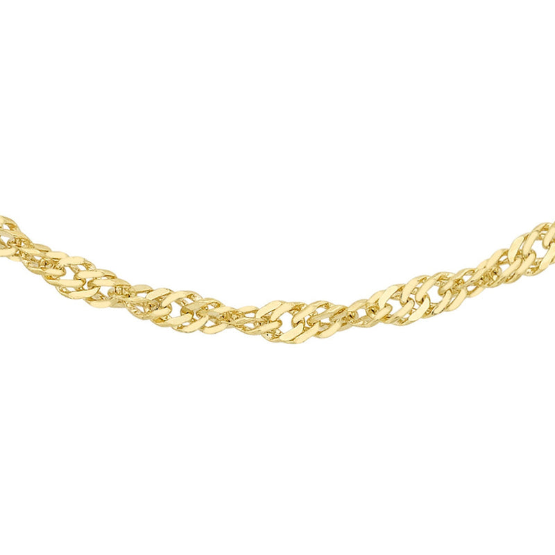 18ct Yellow Gold Twist Curb Necklace — 1.1mm main image