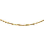 18ct Yellow Gold Diamond Cut Curb Chain — 1.2mm main image
