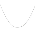 18ct White Gold Diamond Cut Curb Chain — 1.7mm detail image