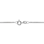 18ct White Gold Diamond Cut Curb Chain — 1.7mm detail image