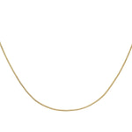 18ct Yellow Gold Diamond Cut Lobster Clasp Curb Chain — 1mm detail image