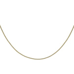 18ct Yellow Gold Diamond Cut Adjustable Lobster Clasp Curb Chain — 1mm detail image