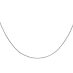 18ct White Gold Diamond Cut Lobster Clasp Curb Chain — 1mm detail image