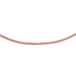 18ct Rose Gold Diamond Cut Adjustable Curb Chain — 0.8mm main image