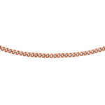 18ct Rose Gold Diamond Cut Adjustable Curb Necklace — 0.8mm main image