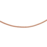 18ct Rose Gold Diamond Cut Curb Chain — 0.8mm main image
