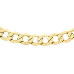 18ct Yellow Gold Diamond Cut Curb Necklace — 5mm main image