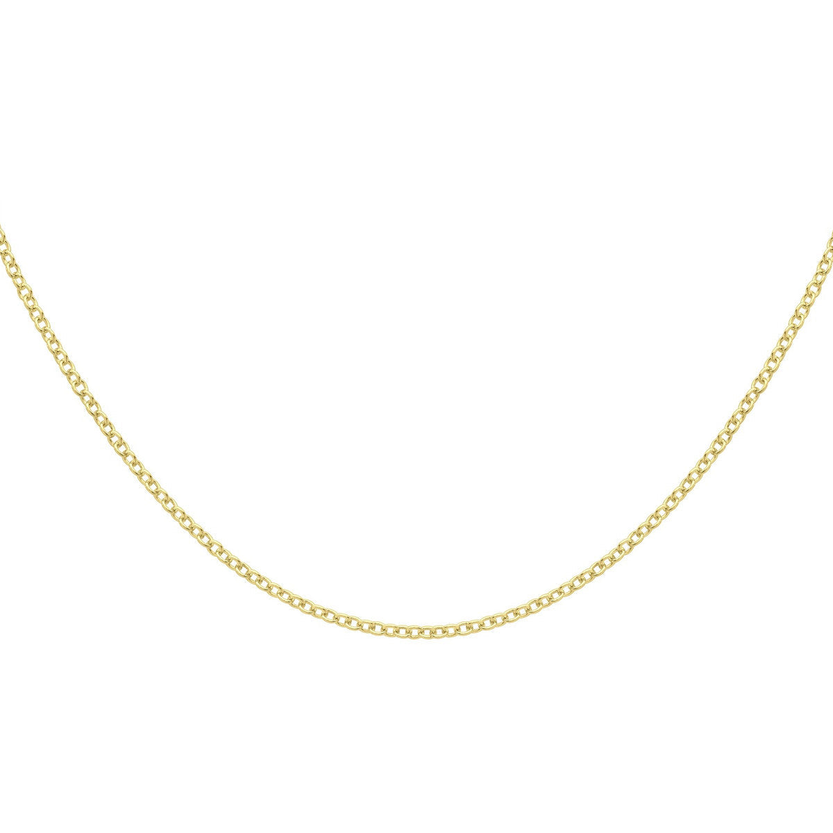 18ct Yellow Gold Trace Necklace — 1.6mm detail image