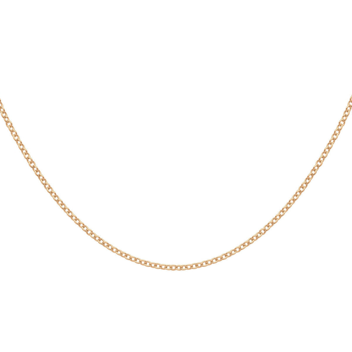 18ct Rose Gold Trace Chain — 1.6mm detail image