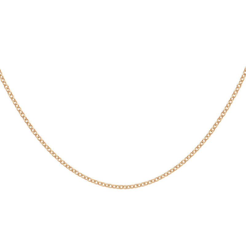 18ct Rose Gold Trace Chain — 1.6mm detail image