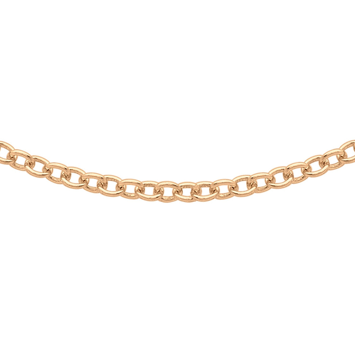 18ct Rose Gold Trace Chain — 1.6mm main image