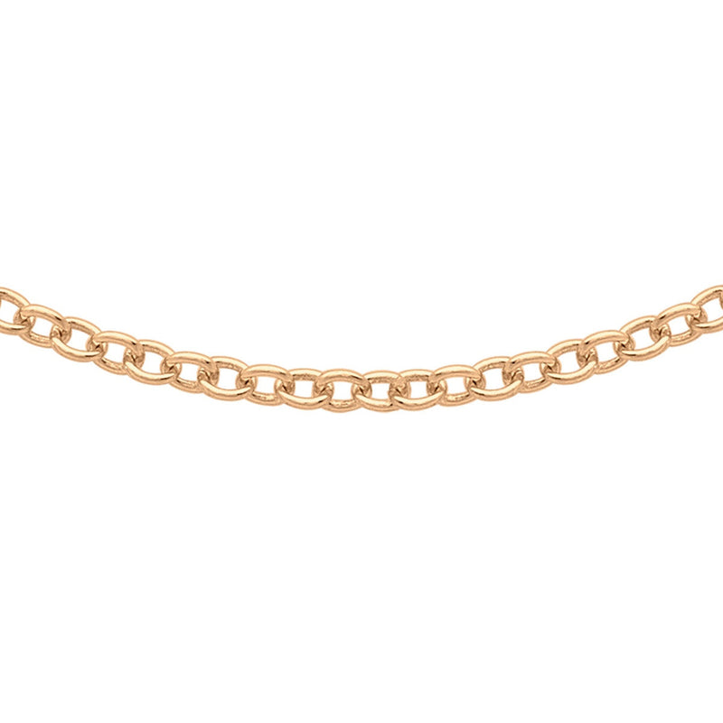 18ct Rose Gold Trace Chain — 1.6mm main image
