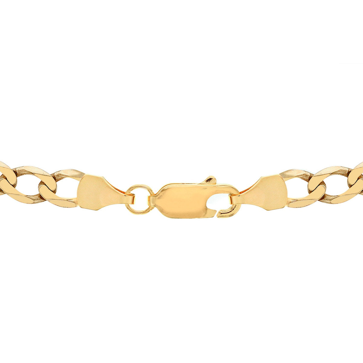 18ct Yellow Gold Solid Curb Necklace — 4.9mm detail image