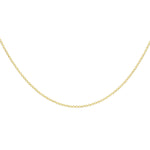 18ct Yellow Gold Round Belcher Chain — 1.1mm detail image