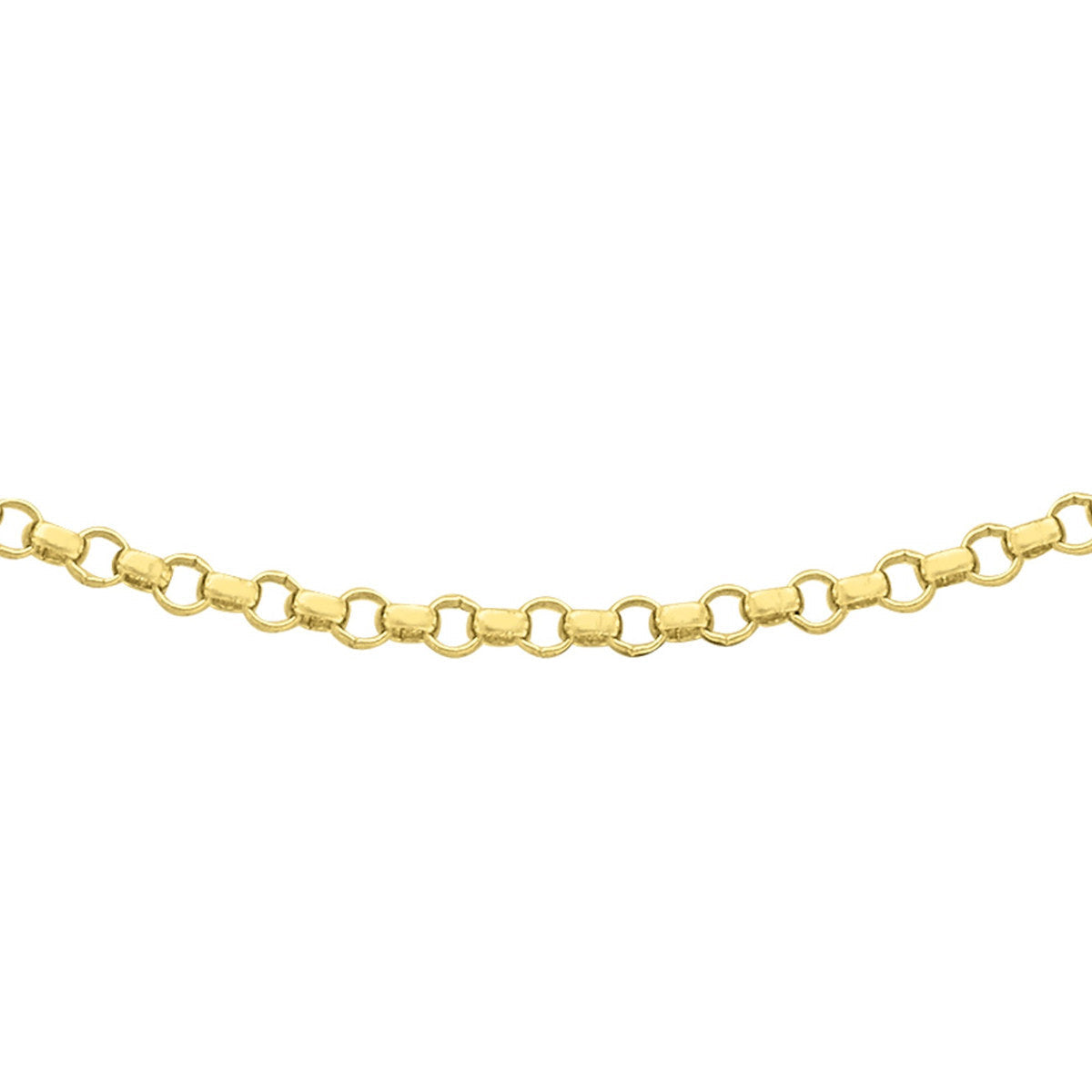 18ct Yellow Gold Round Belcher Chain — 1.1mm main image