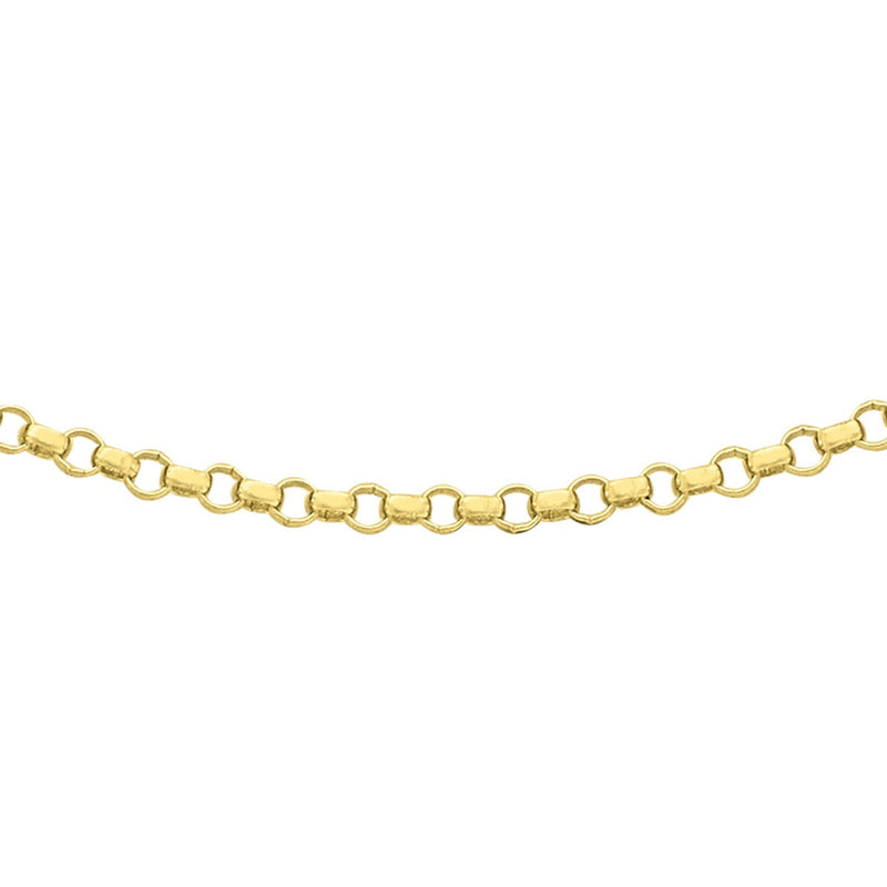18ct Yellow Gold Round Belcher Chain — 1.1mm main image