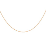 18ct Rose Gold Round Belcher Chain — 1.1mm detail image