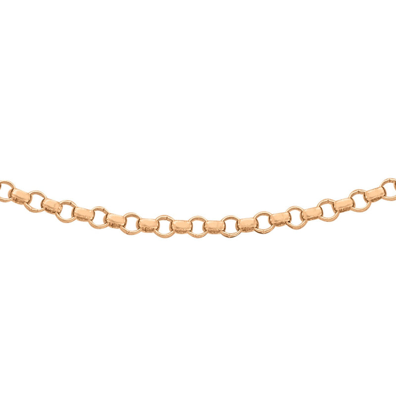 18ct Rose Gold Round Belcher Chain — 1.1mm main image