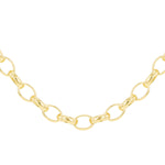 18ct Yellow Gold Solid Oval Belcher Necklace — 3.5mm main image